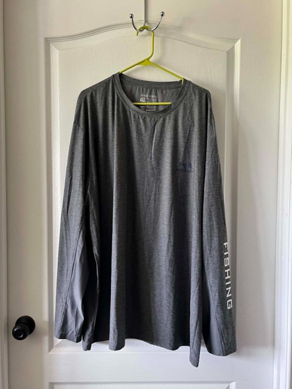 Bassdash Men's Long Sleeve Shirt size 4XL Gray